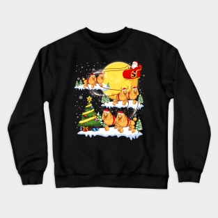 Poodle Reindeer Christmas Crewneck Sweatshirt